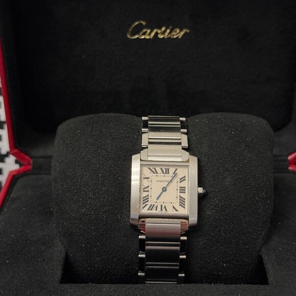 Cartier Accessories - Cartier Tank Française MM WSTA0005